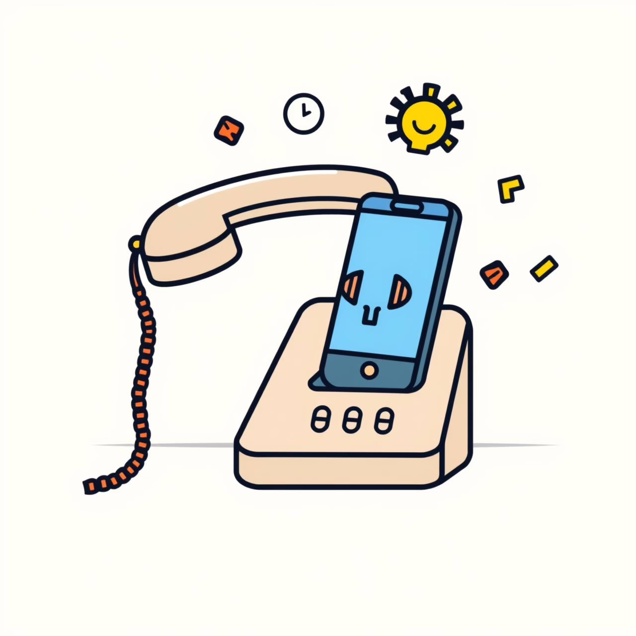 Young professionals collaborating via mobile devices in casual work setting