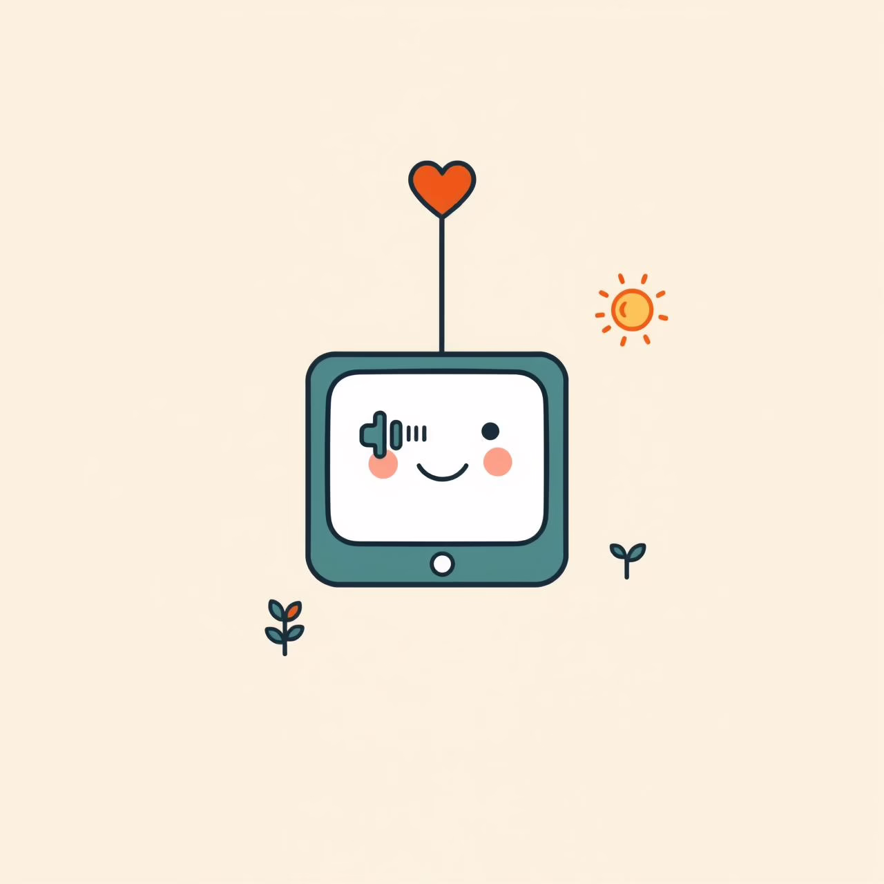 Child recording voice message while parent smiles nearby