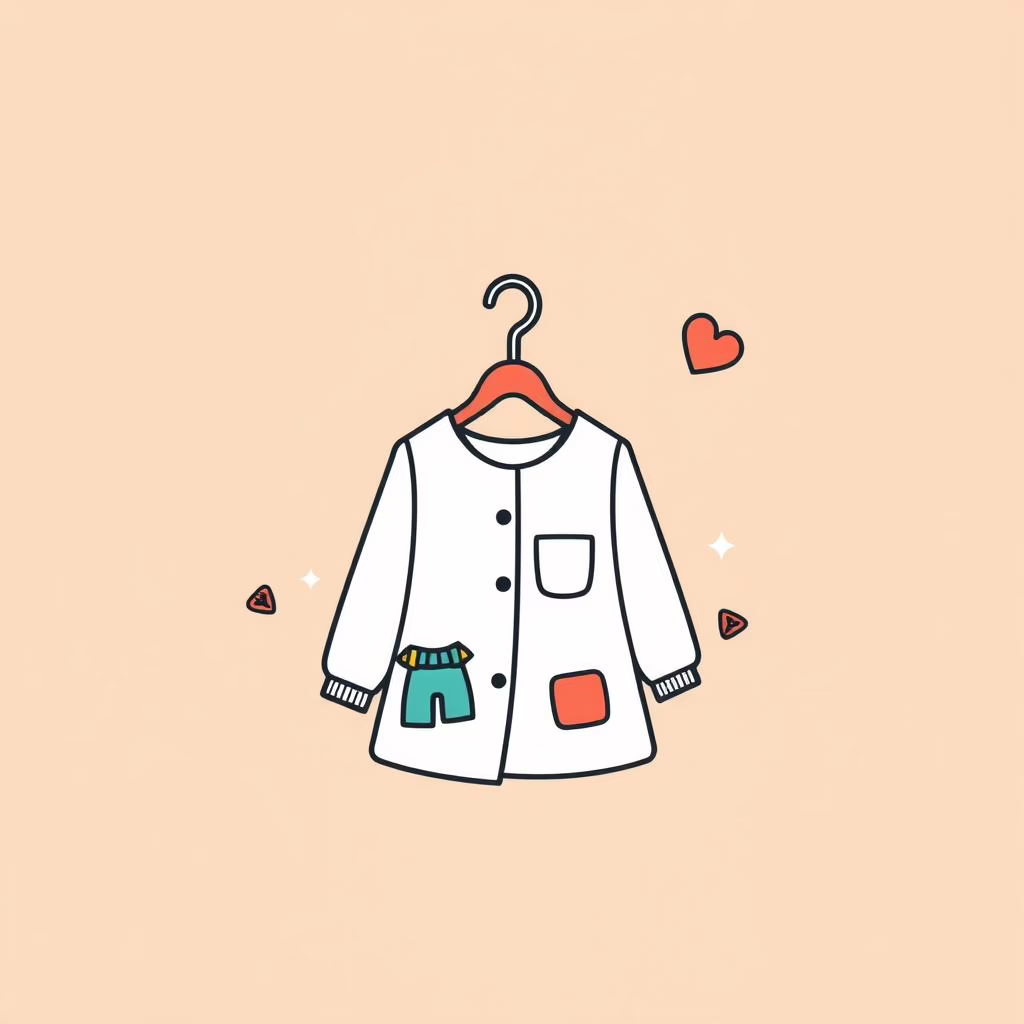 Dad and daughter picking playful outfits without AI interference