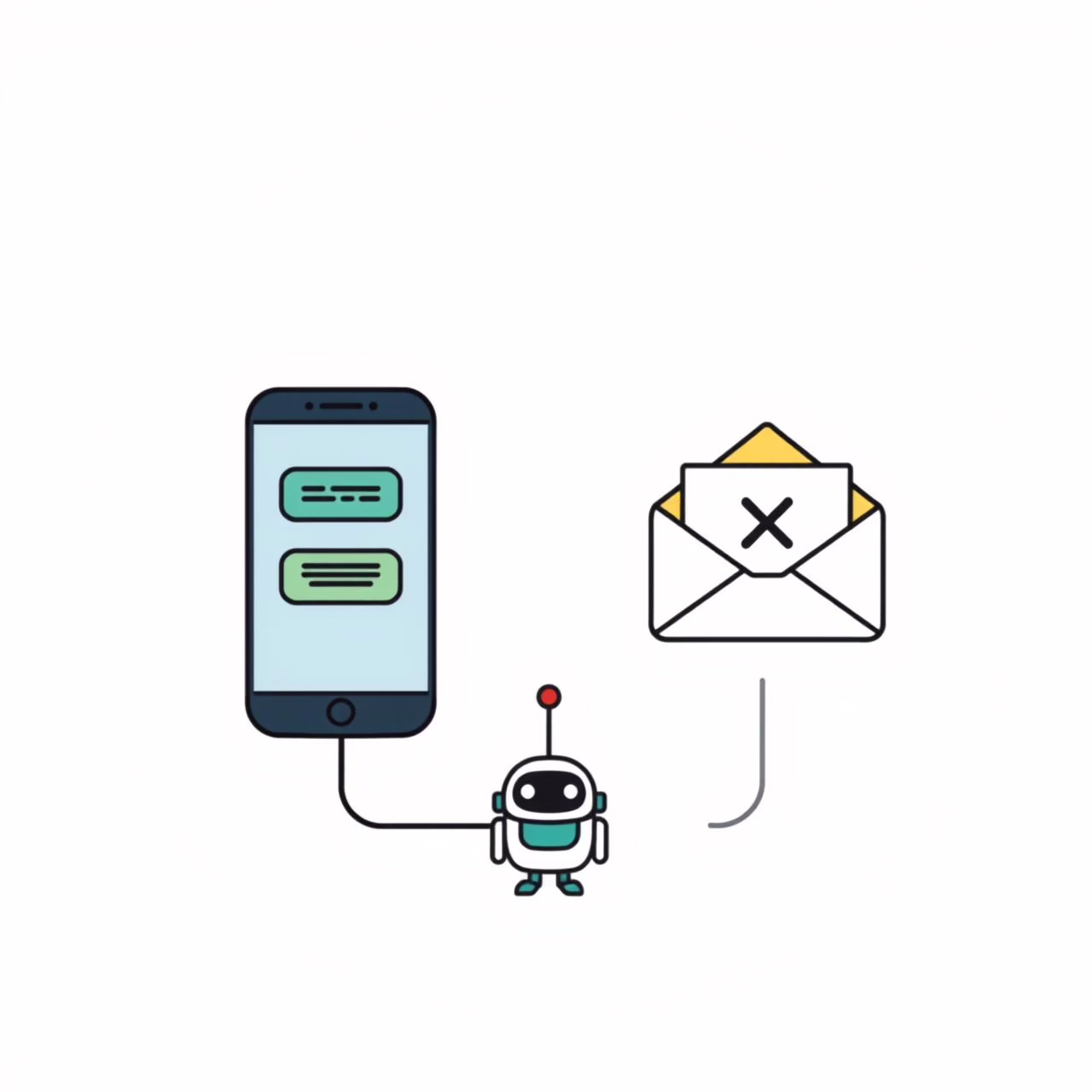 Joven profesional comunicándose mediante mensajes rápidos en dispositivo móvil mientras camina