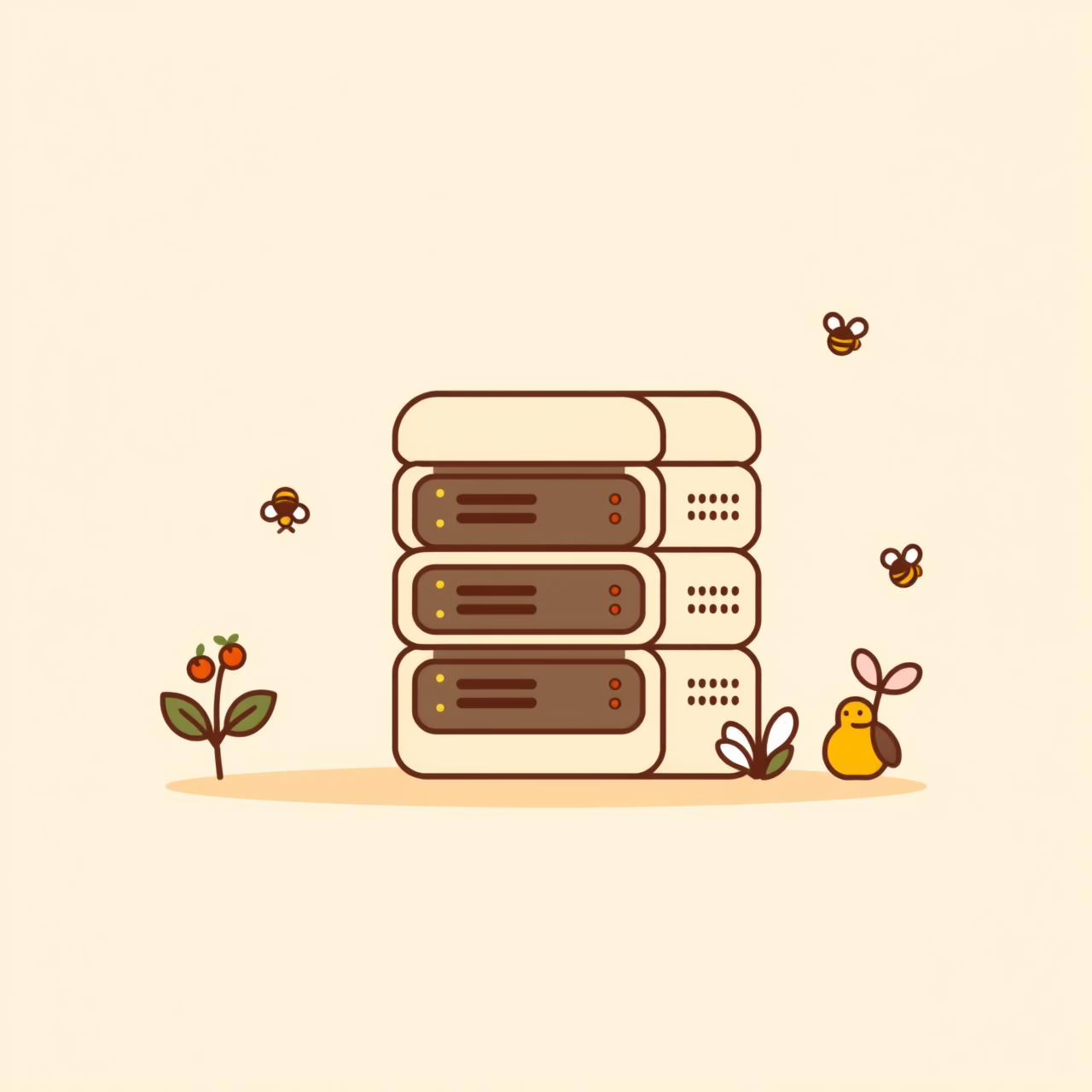 Racks de serveurs illuminés dans une salle sombre créant une lumière joueuse