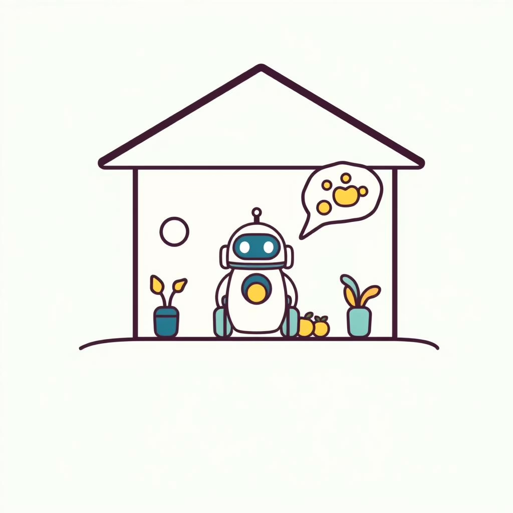 Famille moderne dans un salon connecté avec appareils Samsung AI, ambiance chaleureuse et lumineuse