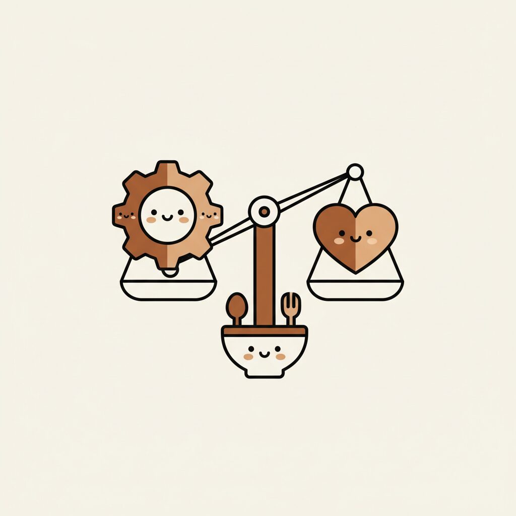 Keluarga makan bersama tanpa gadget