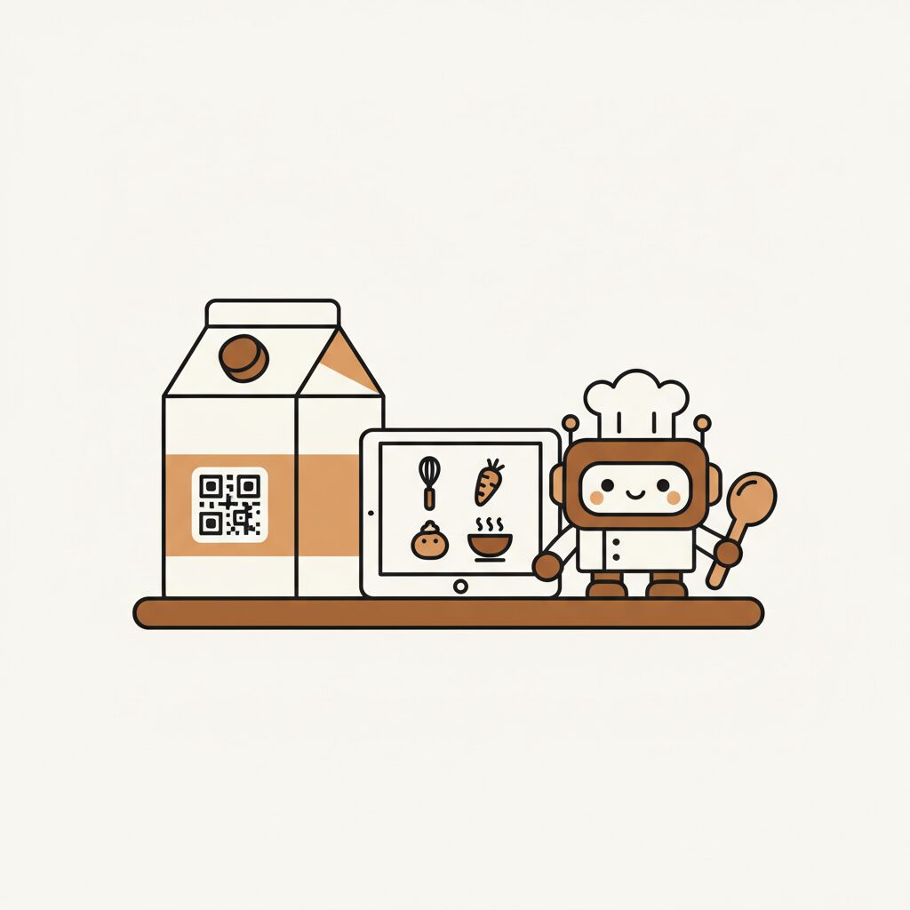 Gia đình cùng nấu ăn với sự hỗ trợ của công nghệ AI