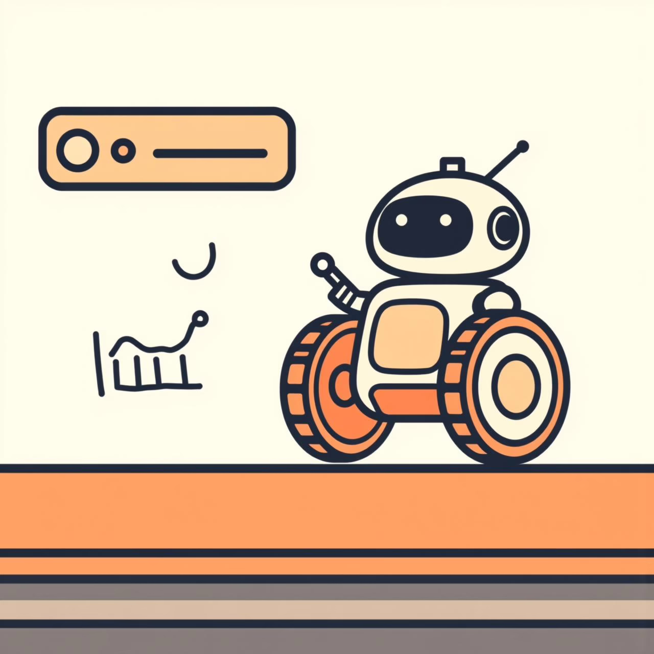 Girl laughing while building robot obstacle with cardboard