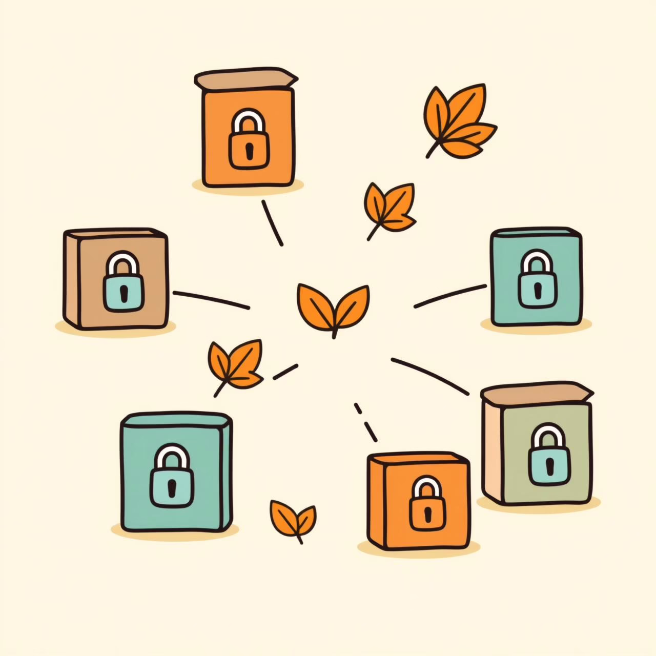 Parent and child looking at scattered puzzle pieces on a table