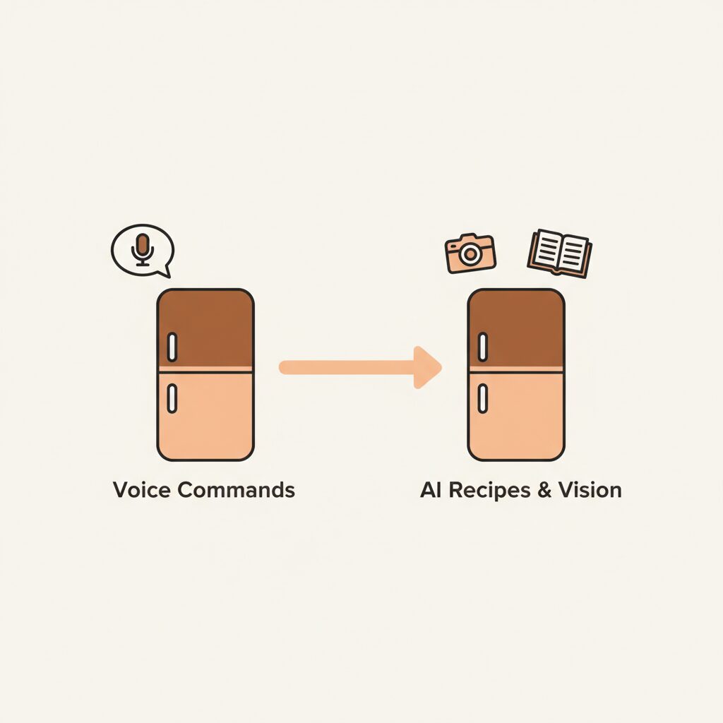 1985年の初代トーキング冷蔵庫と2025年AIモデルの比較