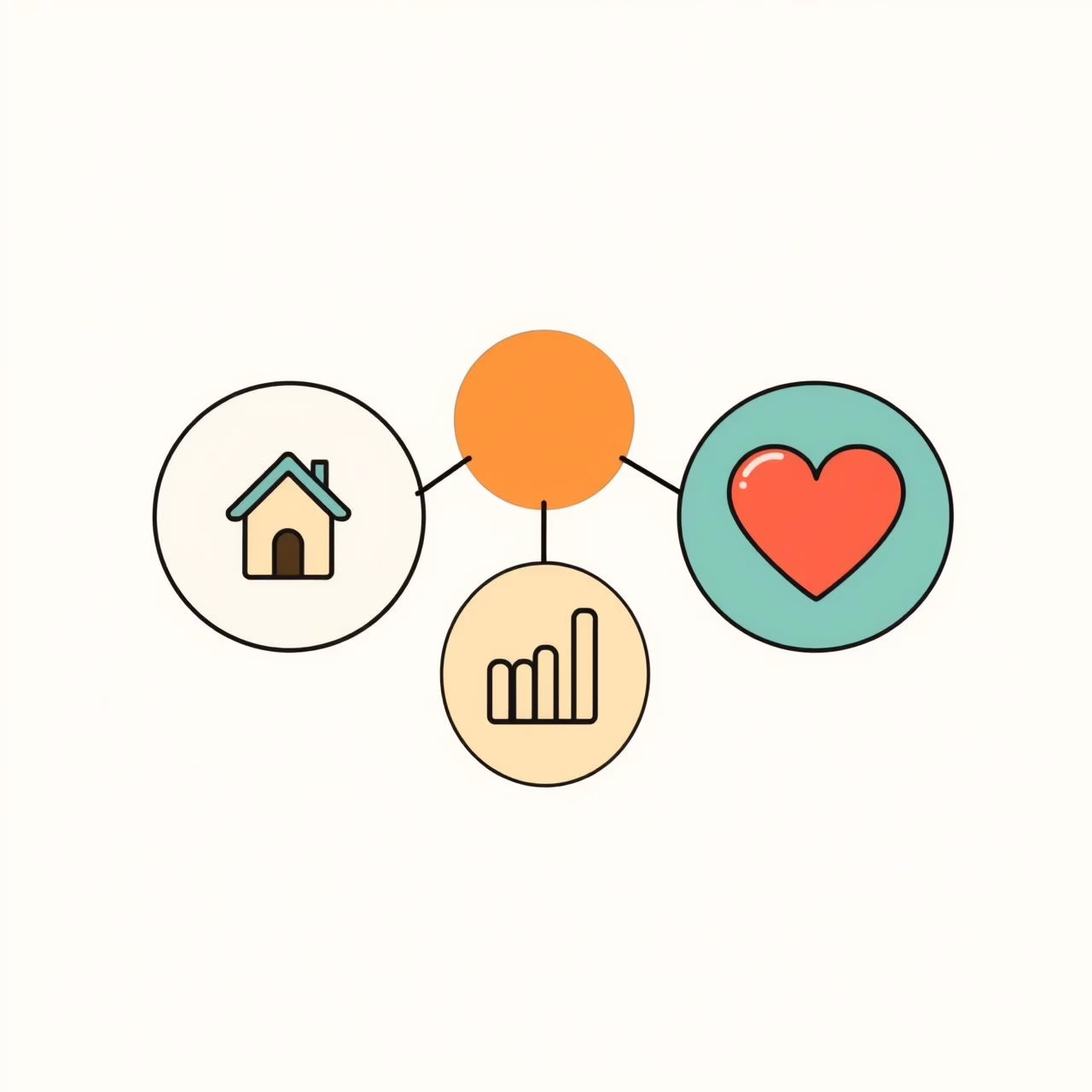 家族の温かい会話の場、リビングで笑い合う親子