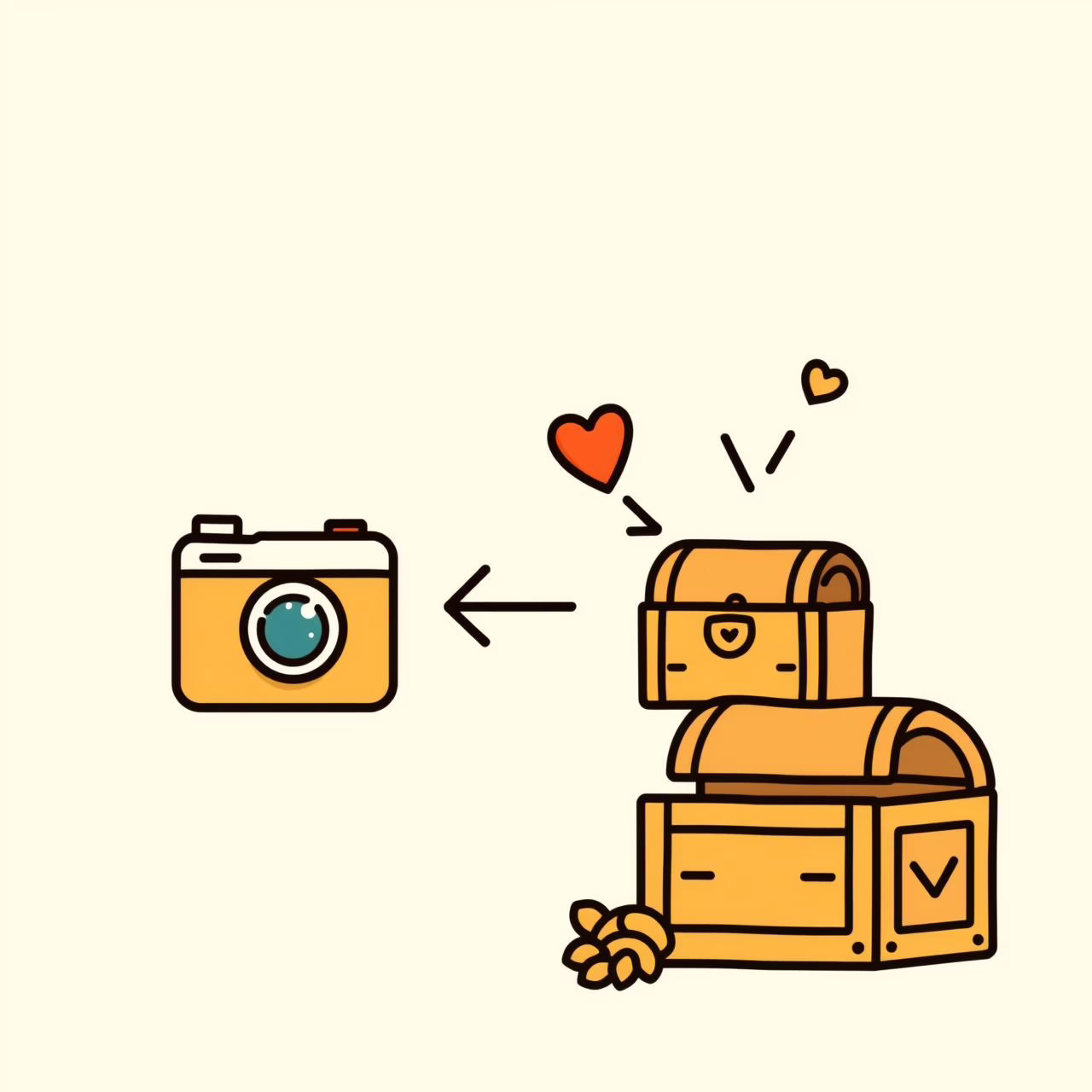 家族の思い出の品を一緒に振り返る親子、アルバムや絵を見ながら笑顔