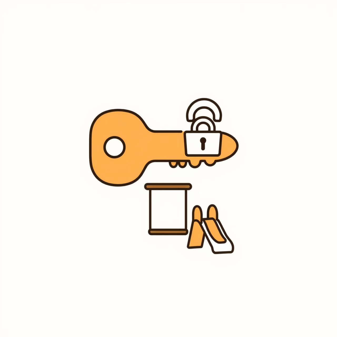 Father and daughter smiling together while using a tablet