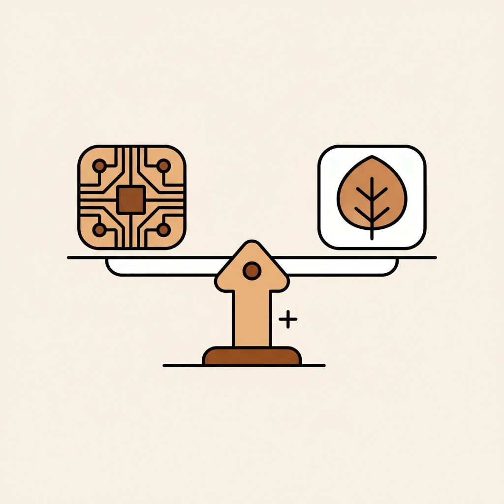 Enfant plantant un arbre avec fond d'écran numérique responsable