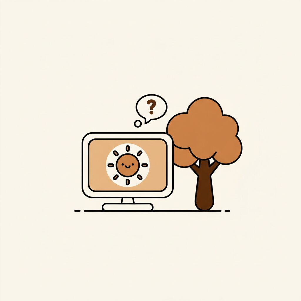 Bé gái đang hỏi bố về bầu trời xanh, chiều tà nắng nhạt