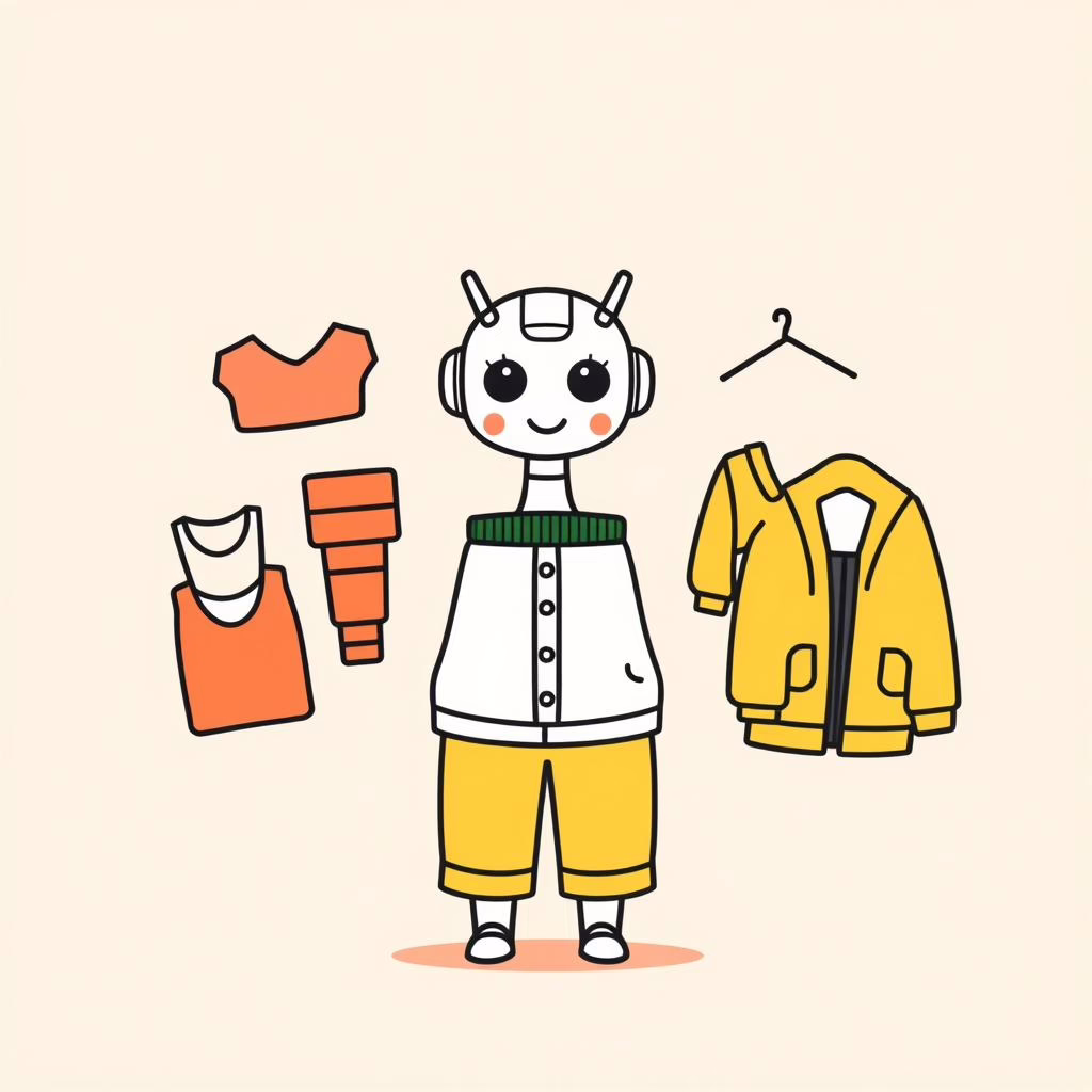 Con gái 7 tuổi tự chọn trang phục với gợi ý AI