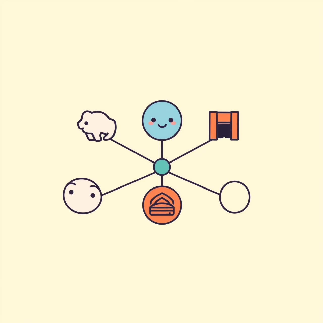 Niños aprendiendo múltiples conceptos