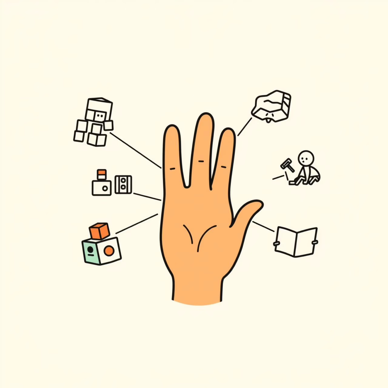 Padres e hijos explorando juntos