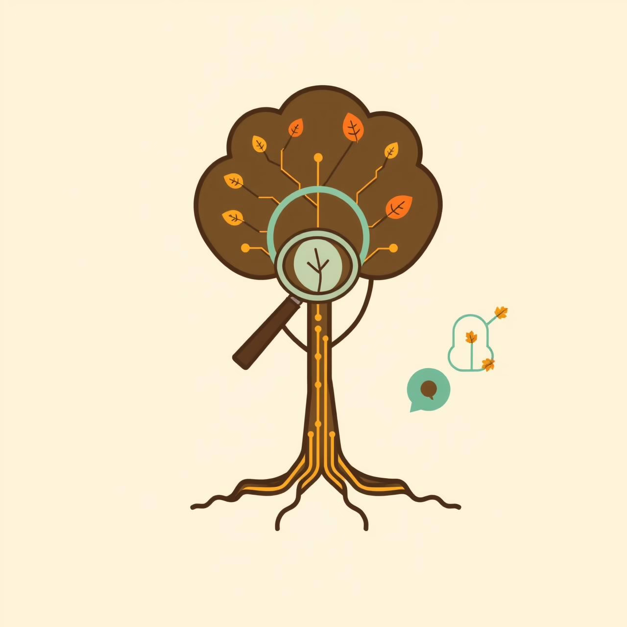 Family hiking together on a forest trail