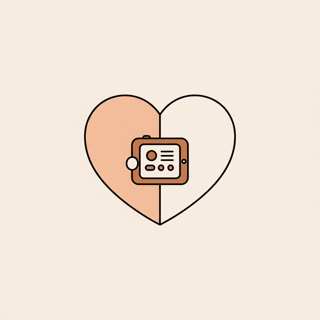 Família brincando com tablet enquanto conversa na sala