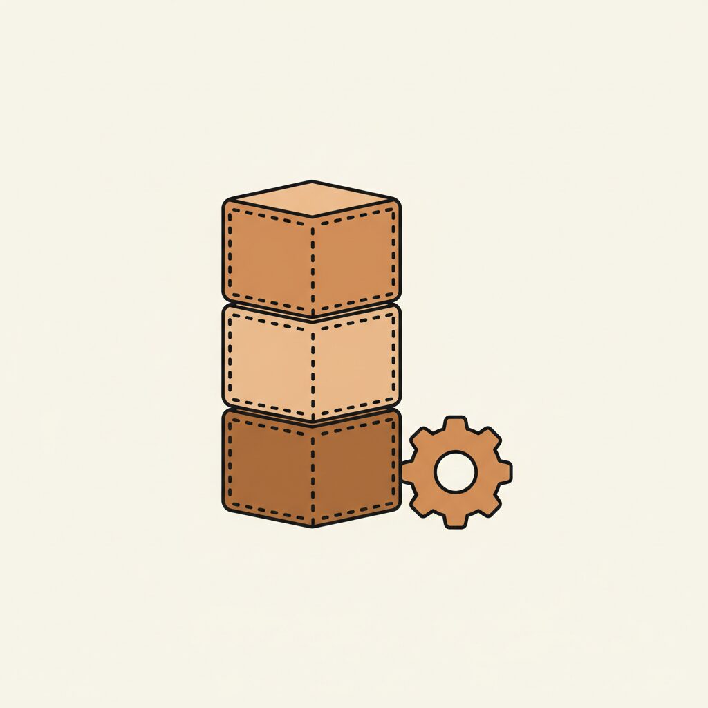 Criança construindo robô com blocos de montar criativos