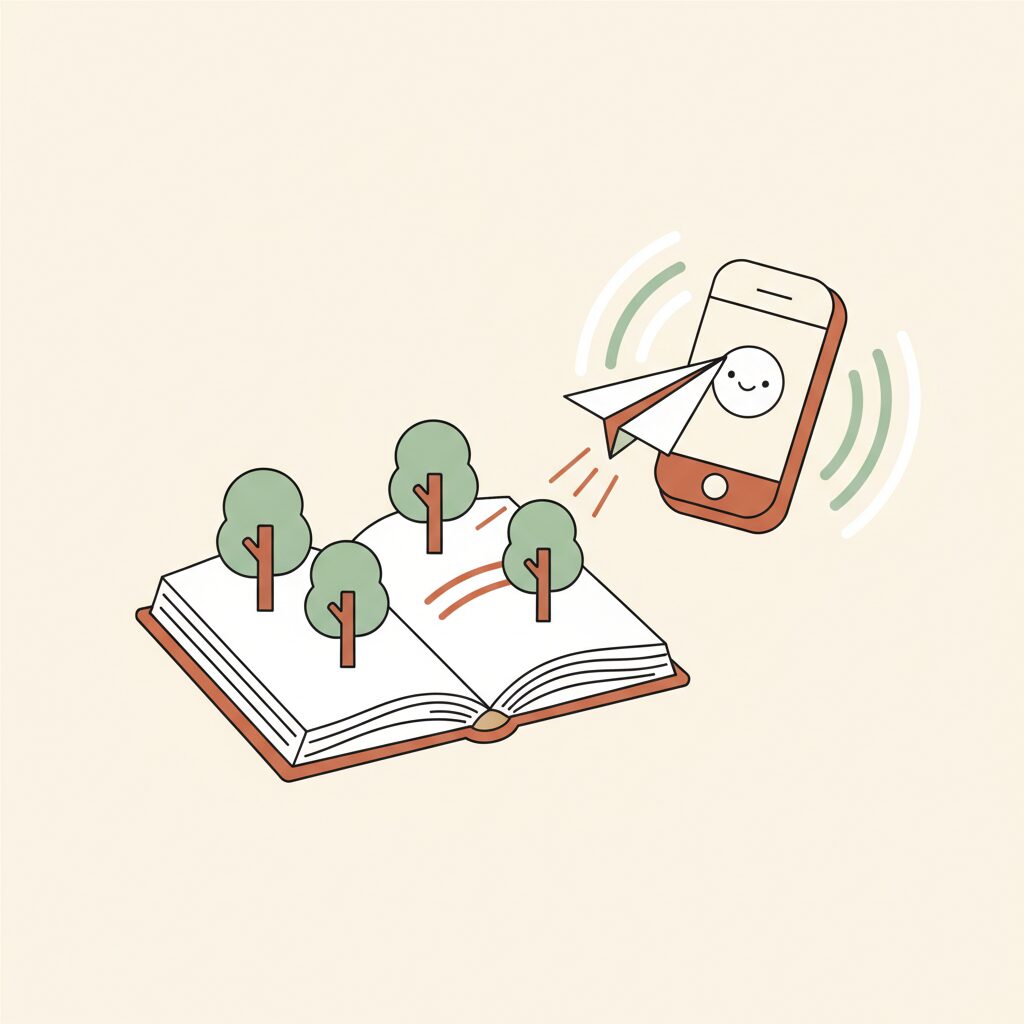 小女孩向窗外放飞纸质爱心