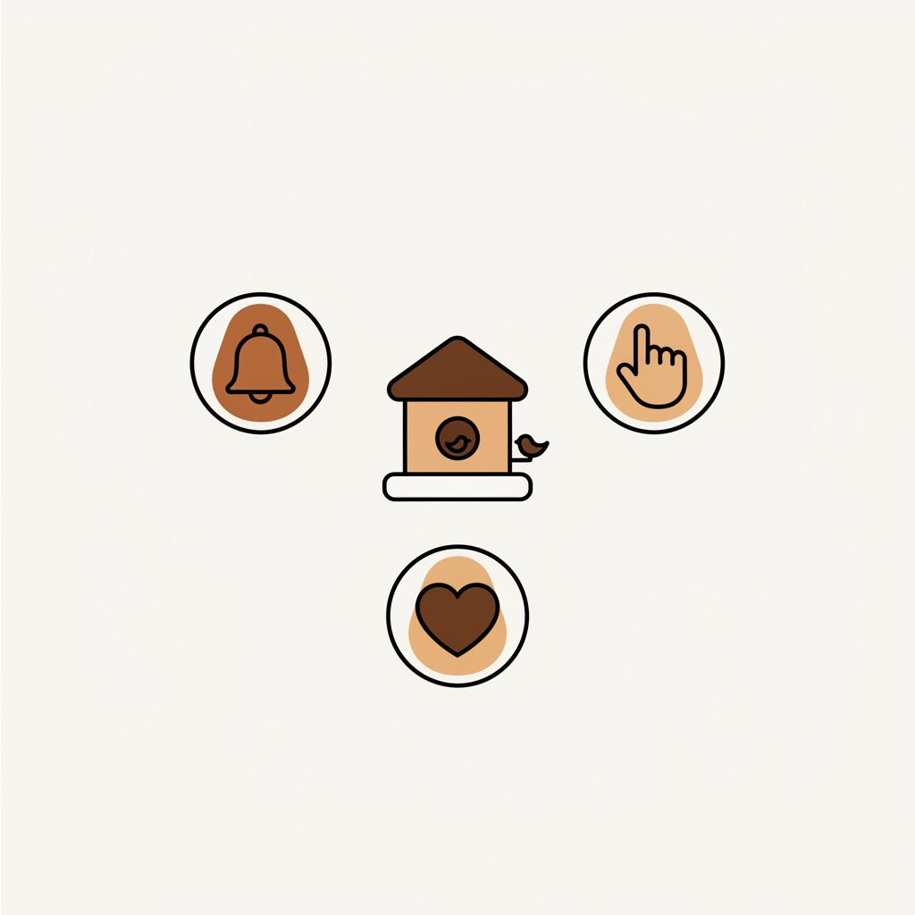 Illustration des trois conseils pratiques pour la mangeoire Humbirdy