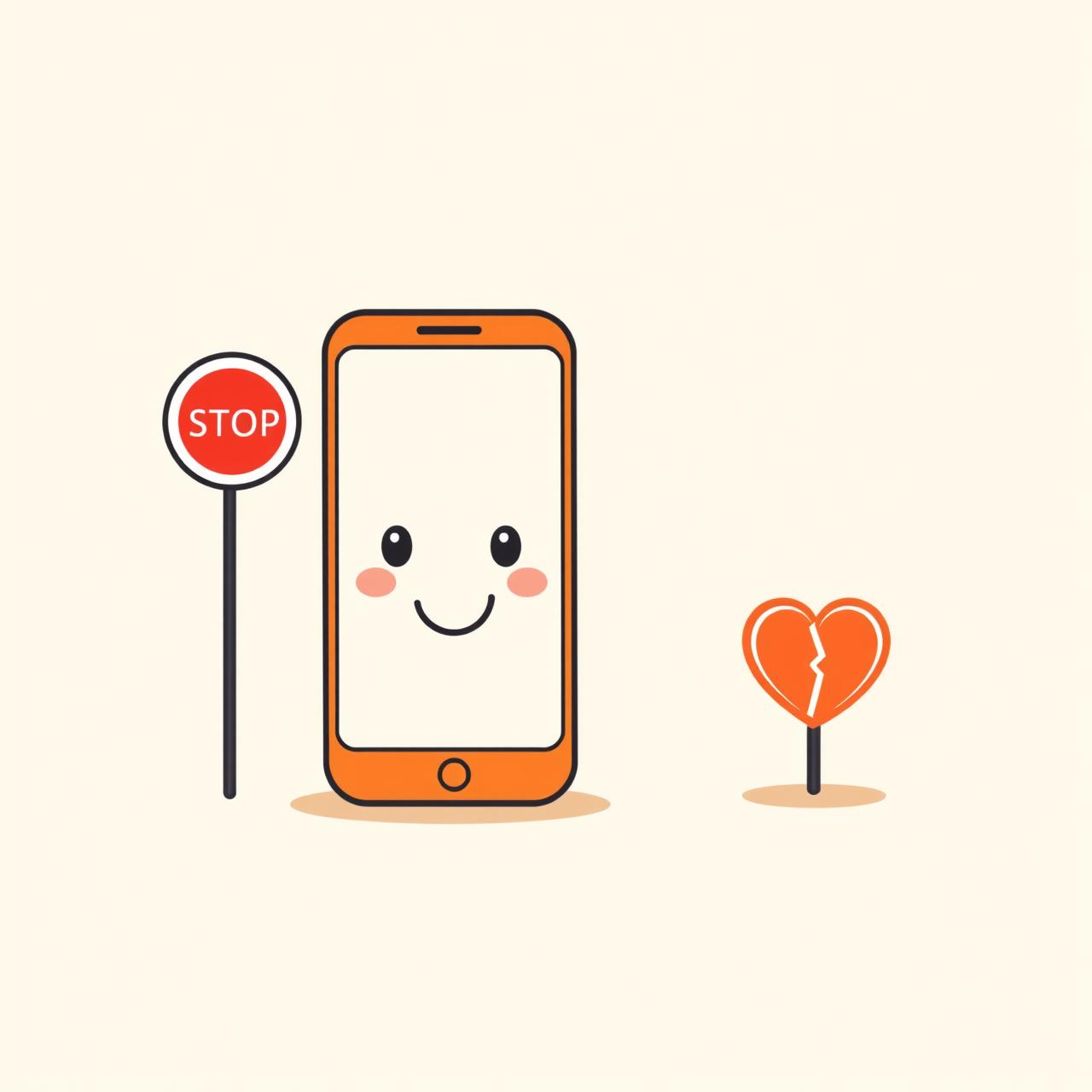 Trẻ em đang chơi điện thoại bị bao vây bởi các biểu tượng AI