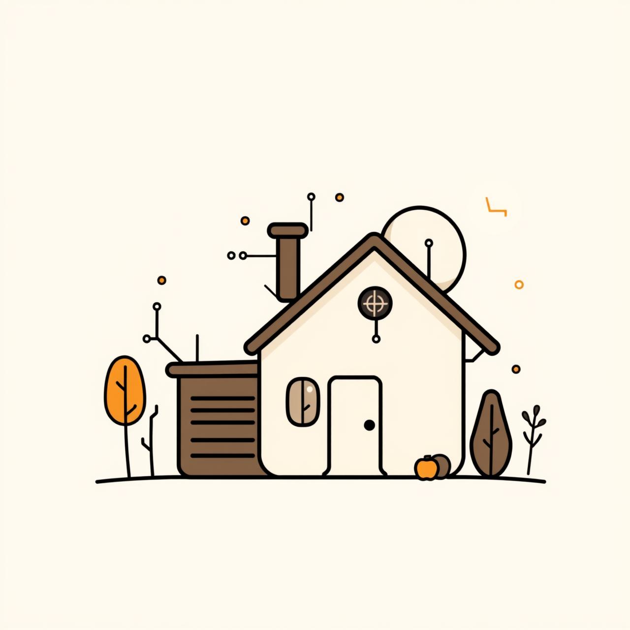 AIが家庭の健康を診断する未来のスマートホームイメージ