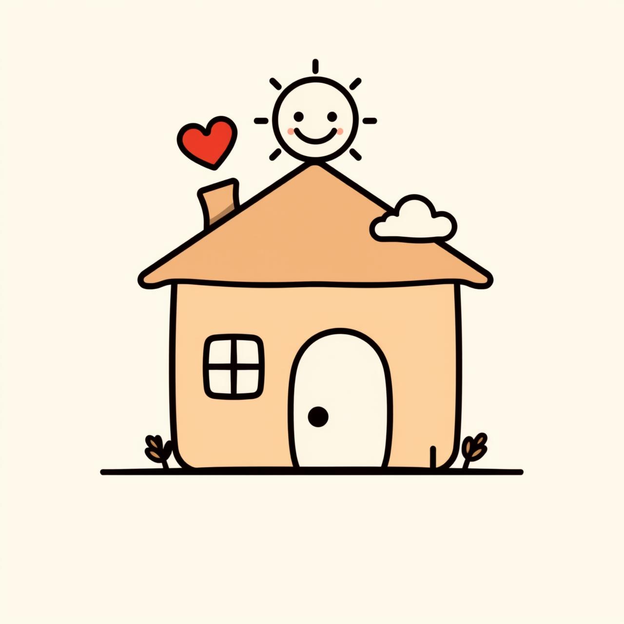 Niña riendo en habitación luminosa y segura, con juguetes dispersos