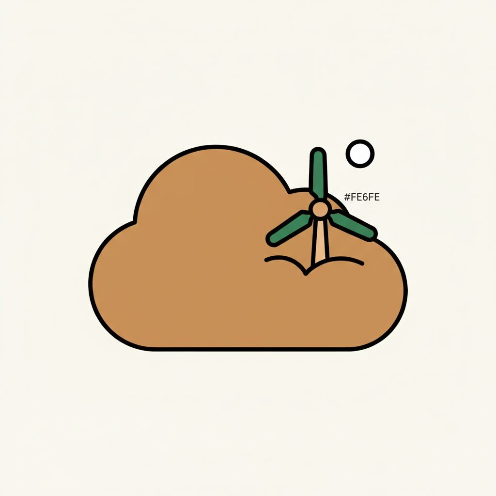 家庭在公园讨论可再生能源