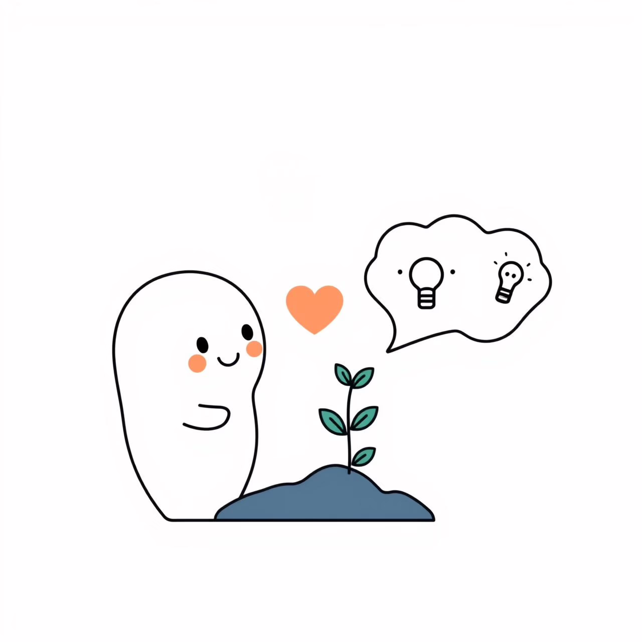 아버지와 딸이 테이블에서 AI에 대해 대화하는 장면