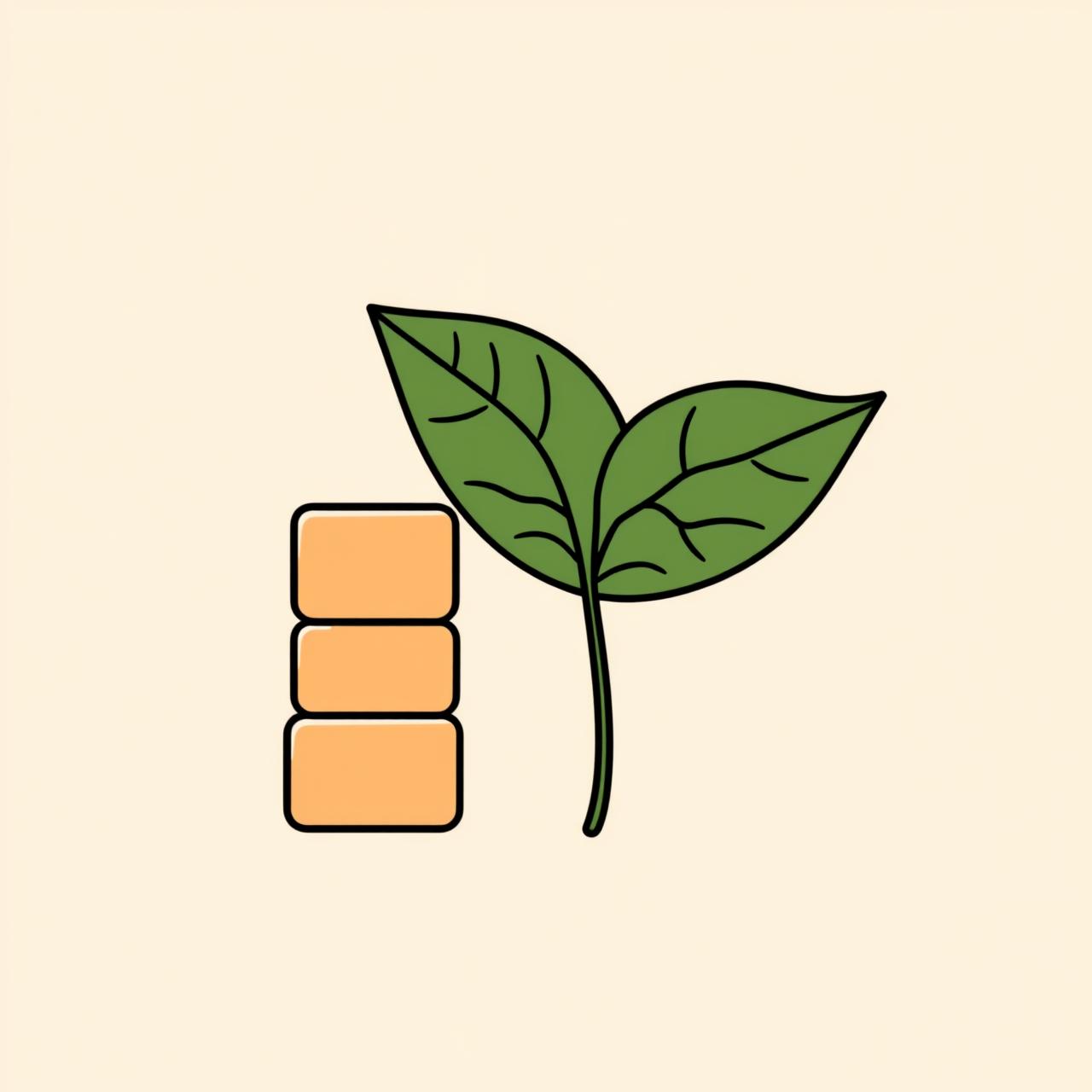 Child building with blocks and natural materials