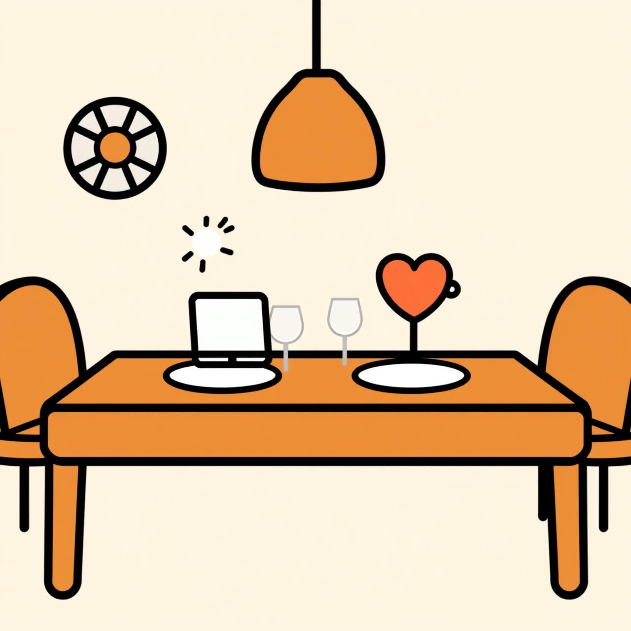 家族の夕食テーブルでの会話、技術と人間らしさについての議論