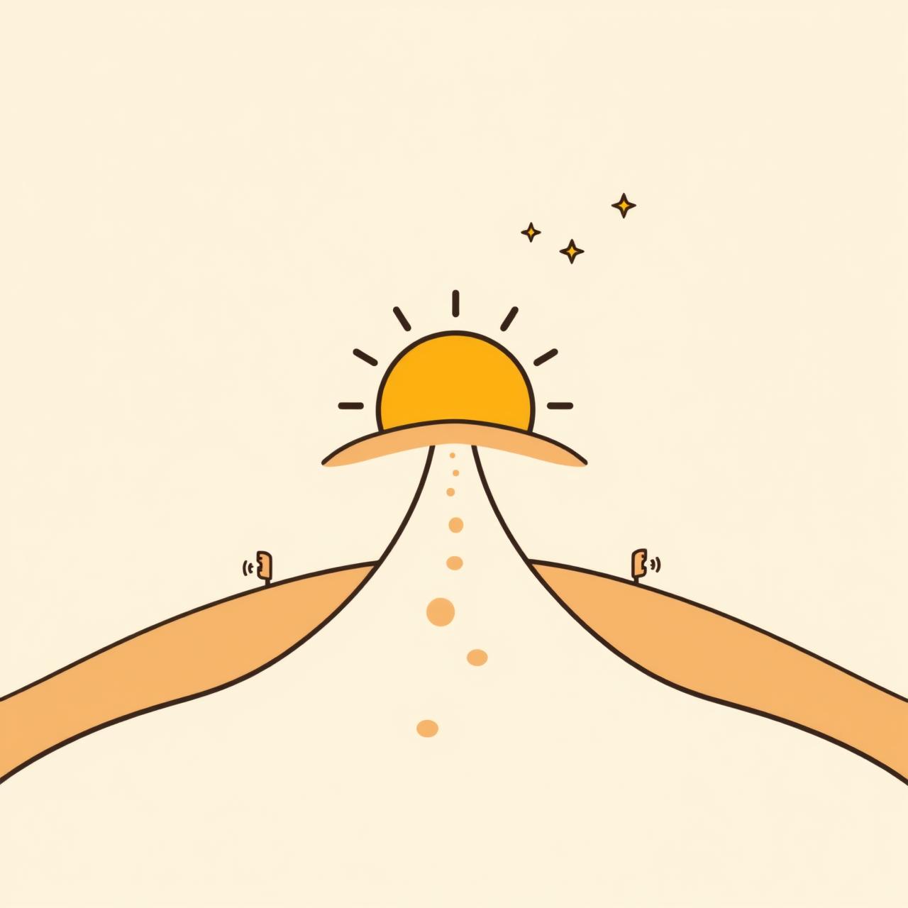 가족이 함께 하늘을 바라보며 희망을 나누는 모습