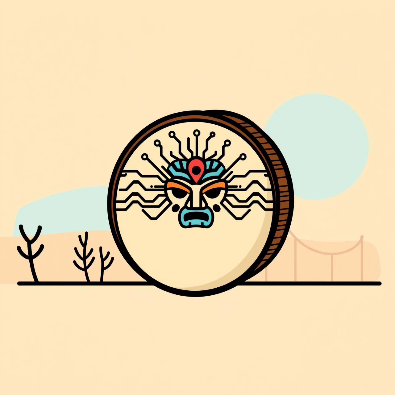 Abuela contando historias a niños mientras usan una tableta, fusionando tradición oral con tecnología moderna