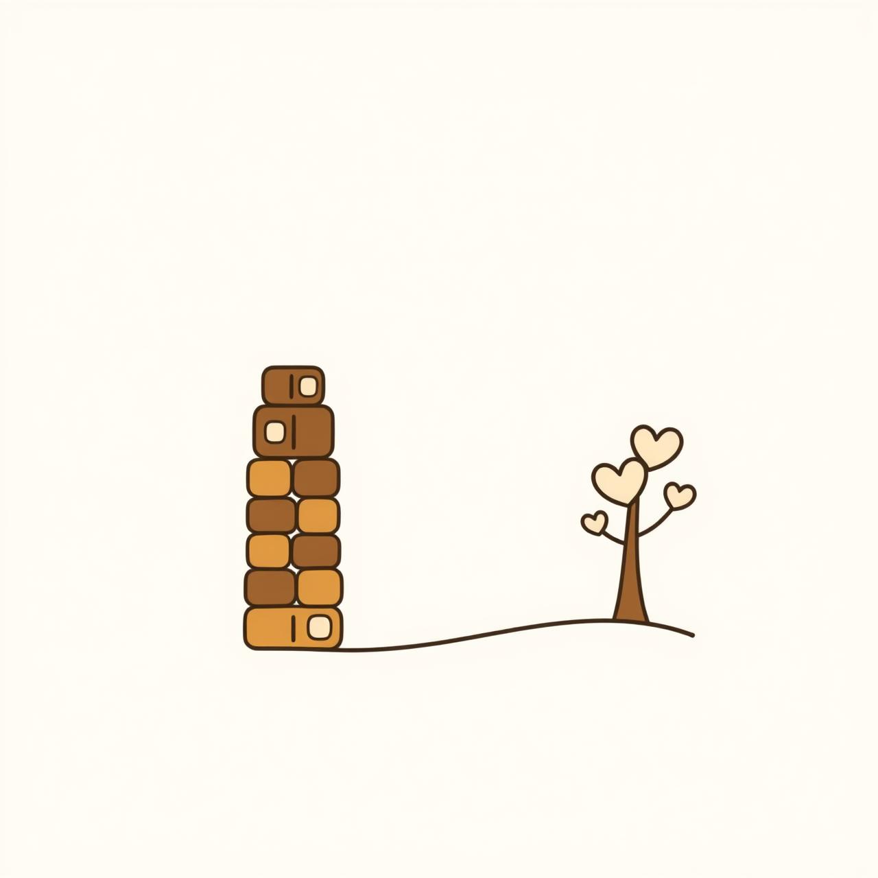 Niños construyendo torres de bloques en el parque, simbolizando cimientos sólidos