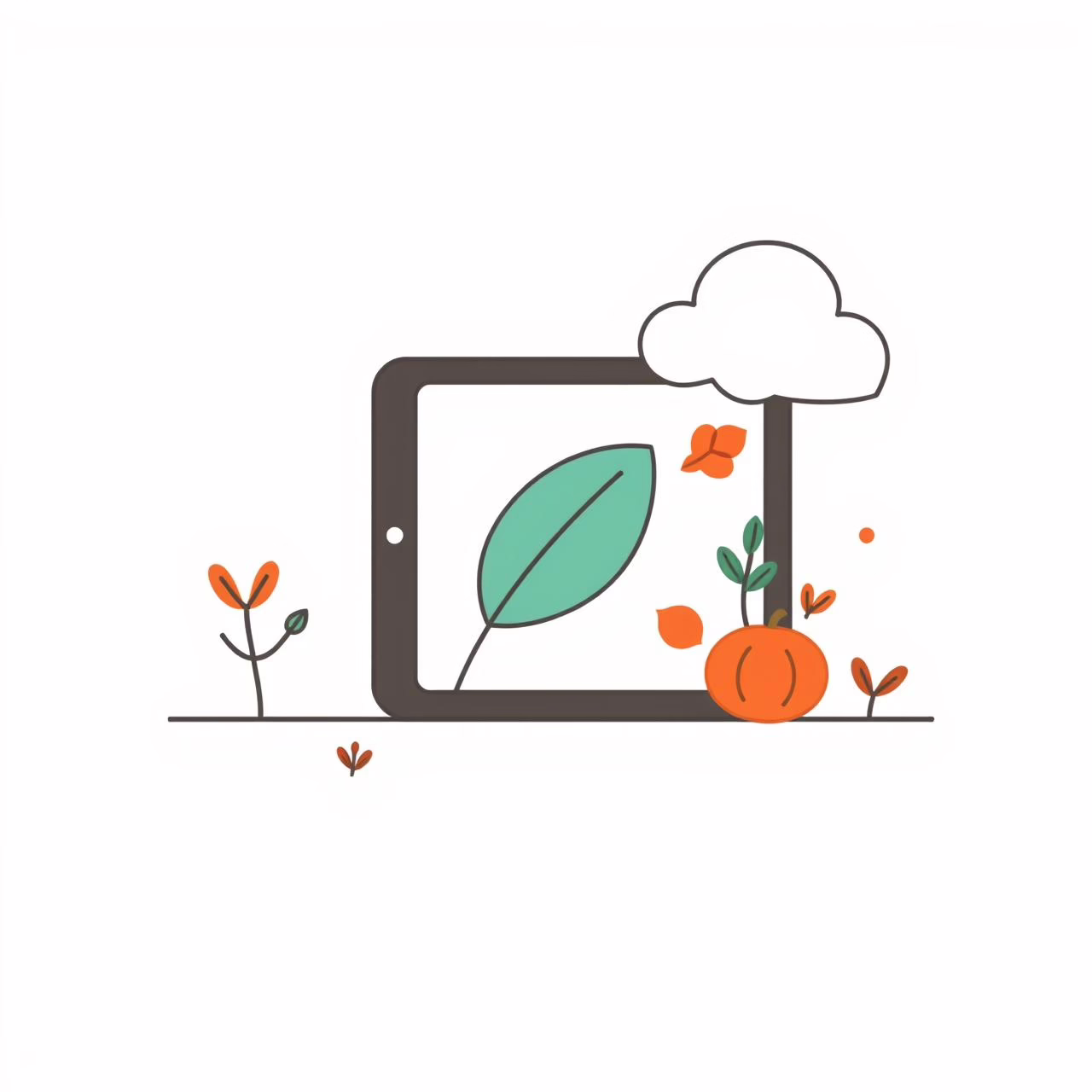 아이가 태블릿으로 그림 그리며 즐거워하는 모습, 자연광 아래에서 눈 건강을 고려한 사용