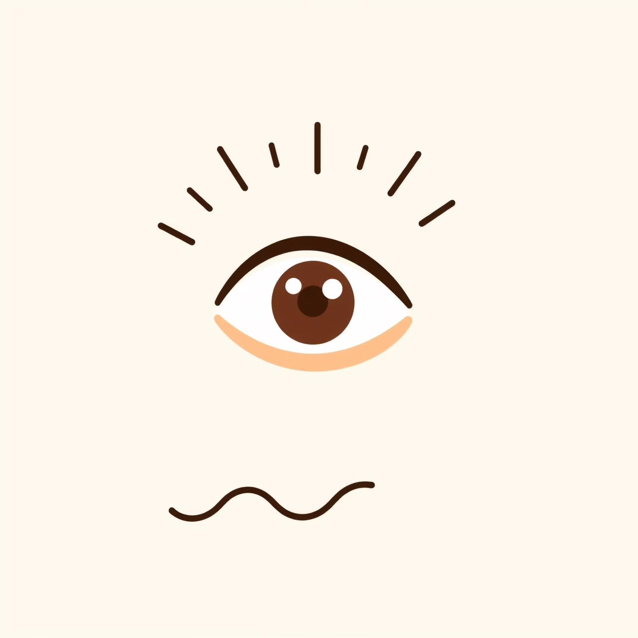 Ilustración de ojos infantiles frente a pantallas con efectos de luz