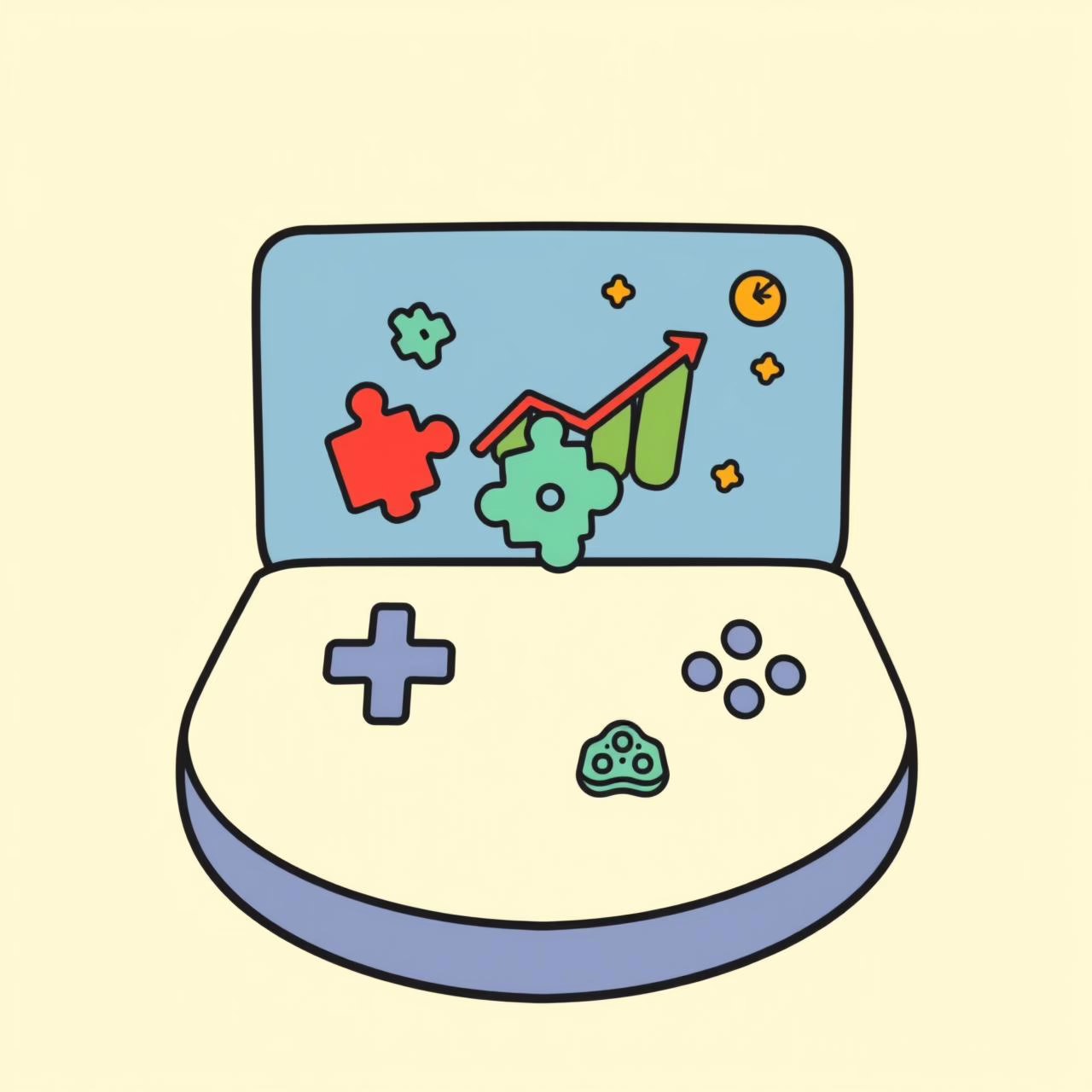 Gaming laptop used by parent and child for collaborative play