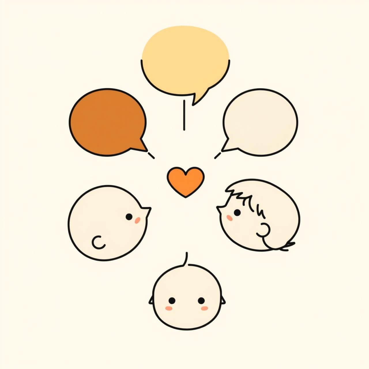 Famille discutant autour d'une table avec des cartes et des appareils technologiques