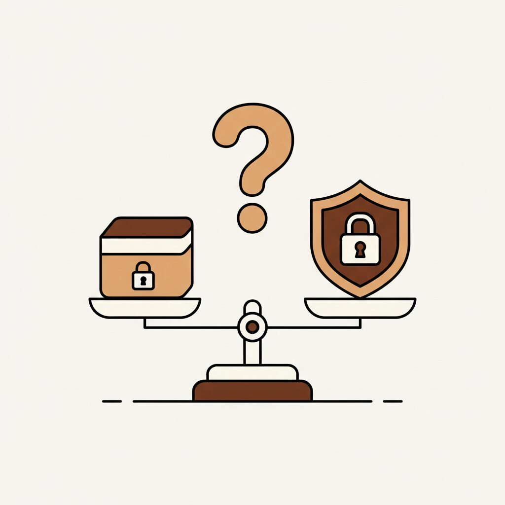 가족과 프라이버시 보호에 대해 이야기하는 부모와 아이