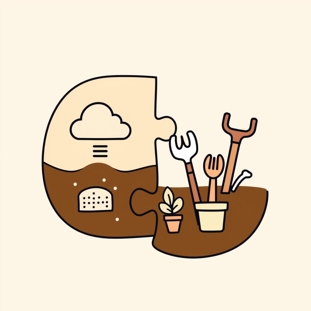 Parent and child gardening together with sprinkler hose creating muddy giggles