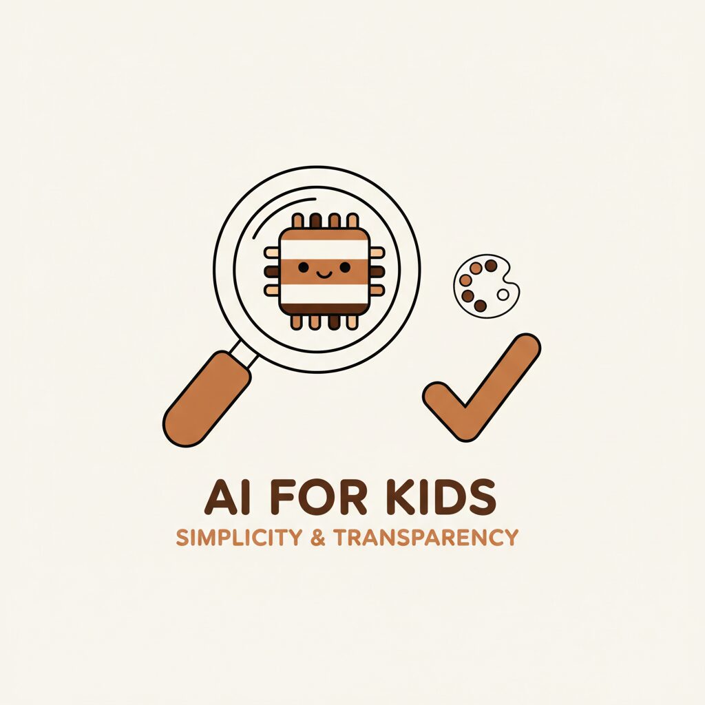 아이가 다양한 디지털 도구 중 하나를 선택하는 장면