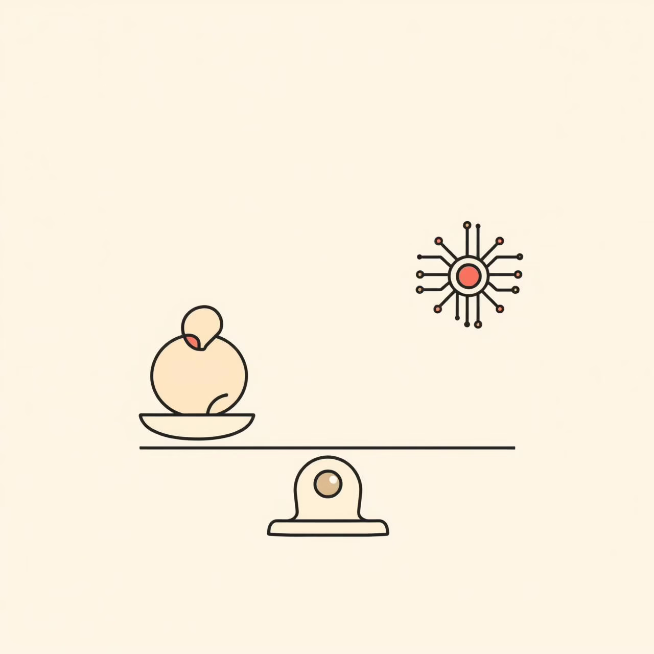 Futuro balanceado humano-tecnológico