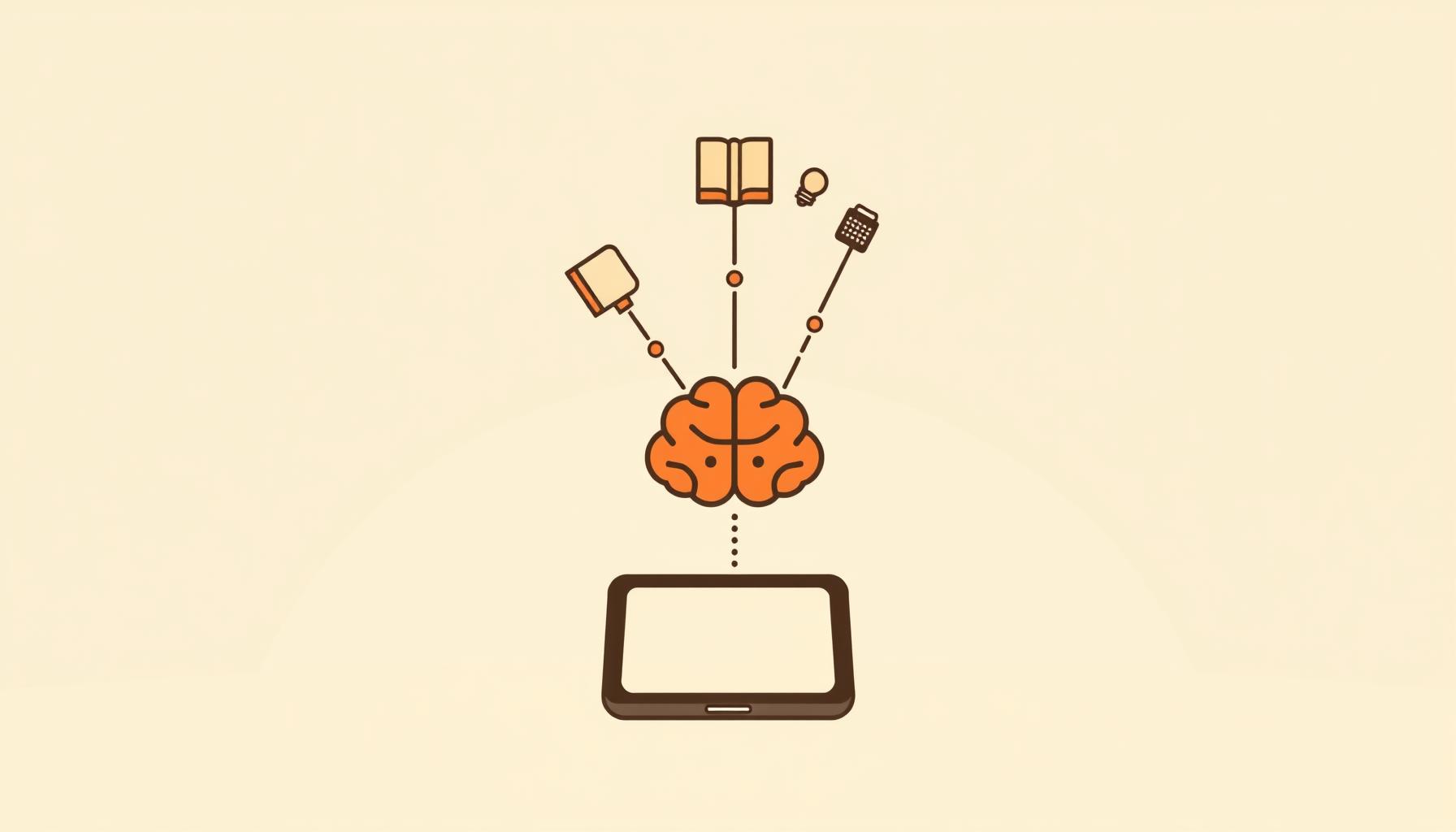 Anak menggunakan fitur AI di smartphone untuk membuat karya seni.