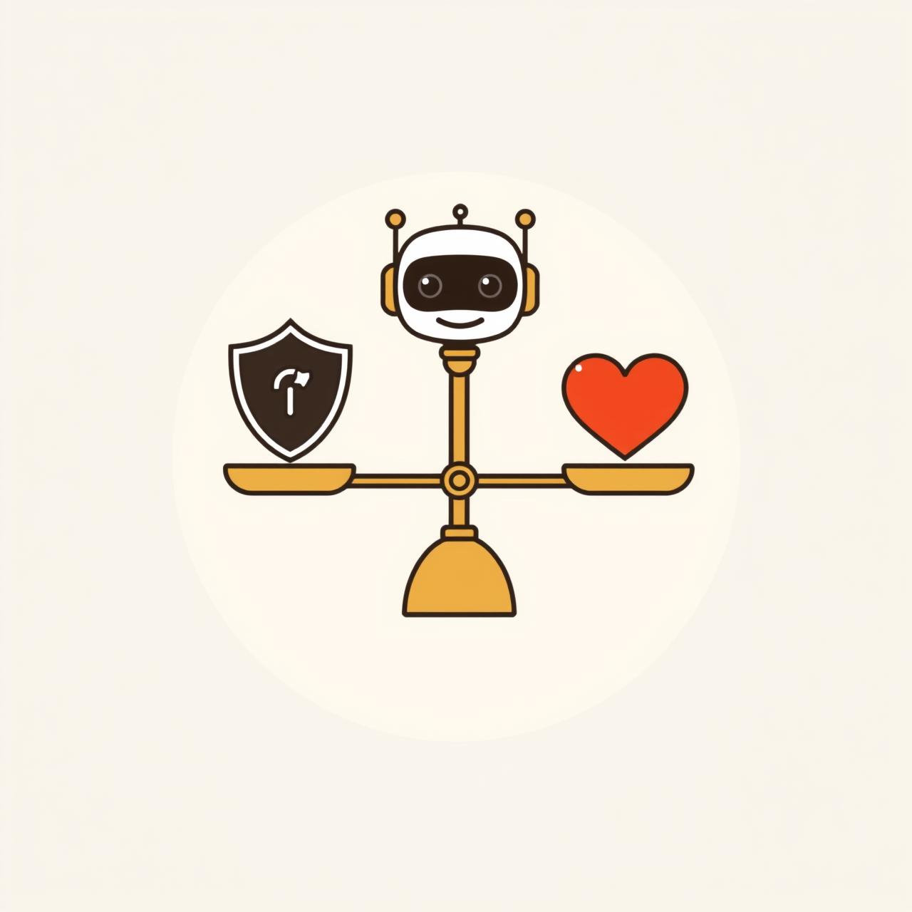 親子でAI技術について話し合う温かい場面