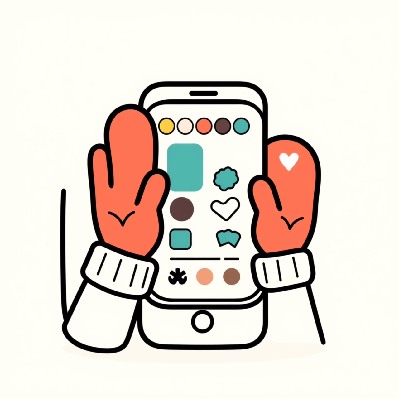 Parent and child customizing Pixel phone's home screen together