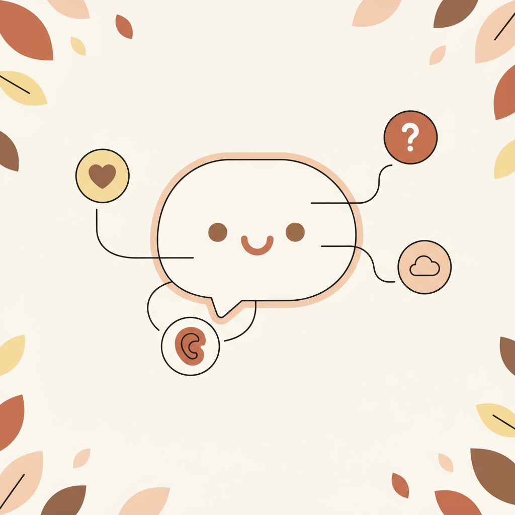 Family device-free dinner with meaningful conversation