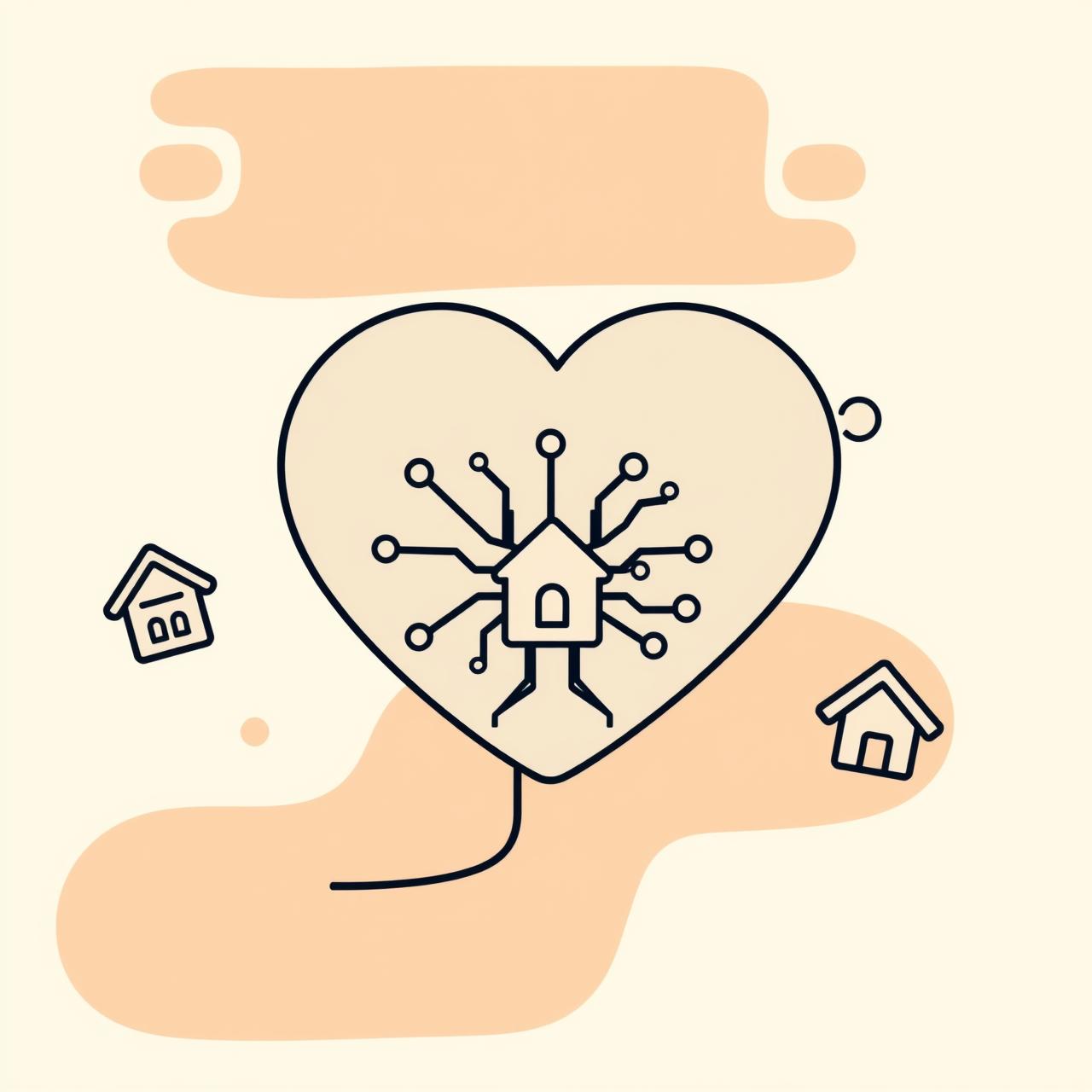 Famille discutant autour d'une tablette montrant des analyses de maison