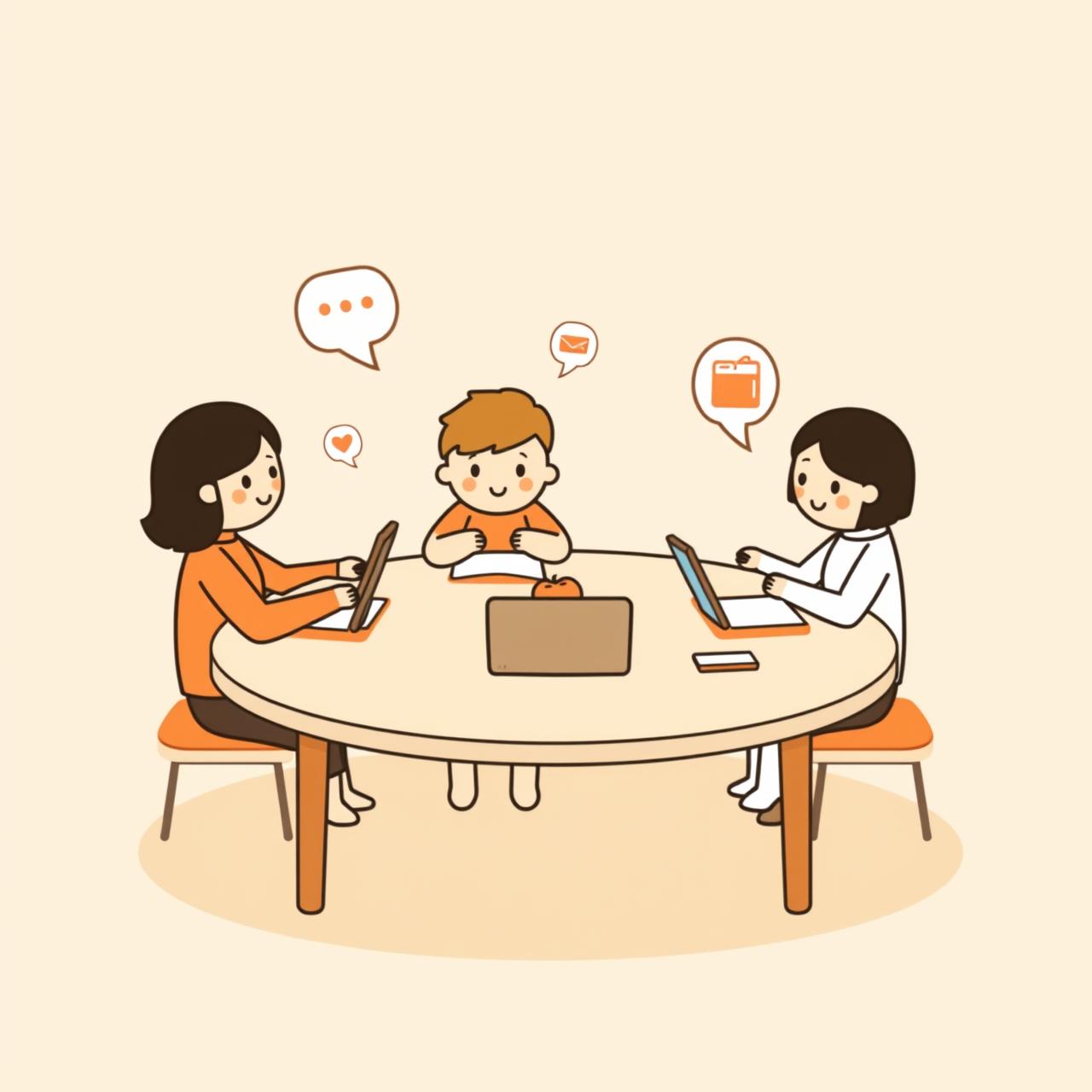 Médico usando tablet mientras mantiene contacto visual con paciente