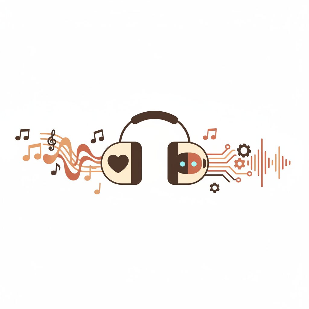 Família ouvindo música no carro durante viagem, com crianças analisando críticamente a playlist