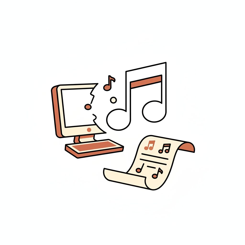 Nhạc sĩ AI sáng tác tại máy tính